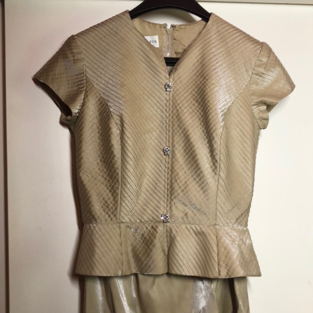 Vintage Lillie Rubin shell top and skirt set